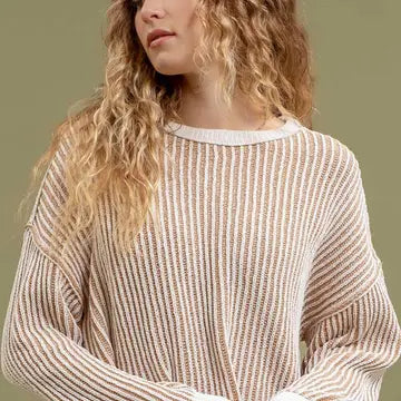 Textured Crewneck Sweater