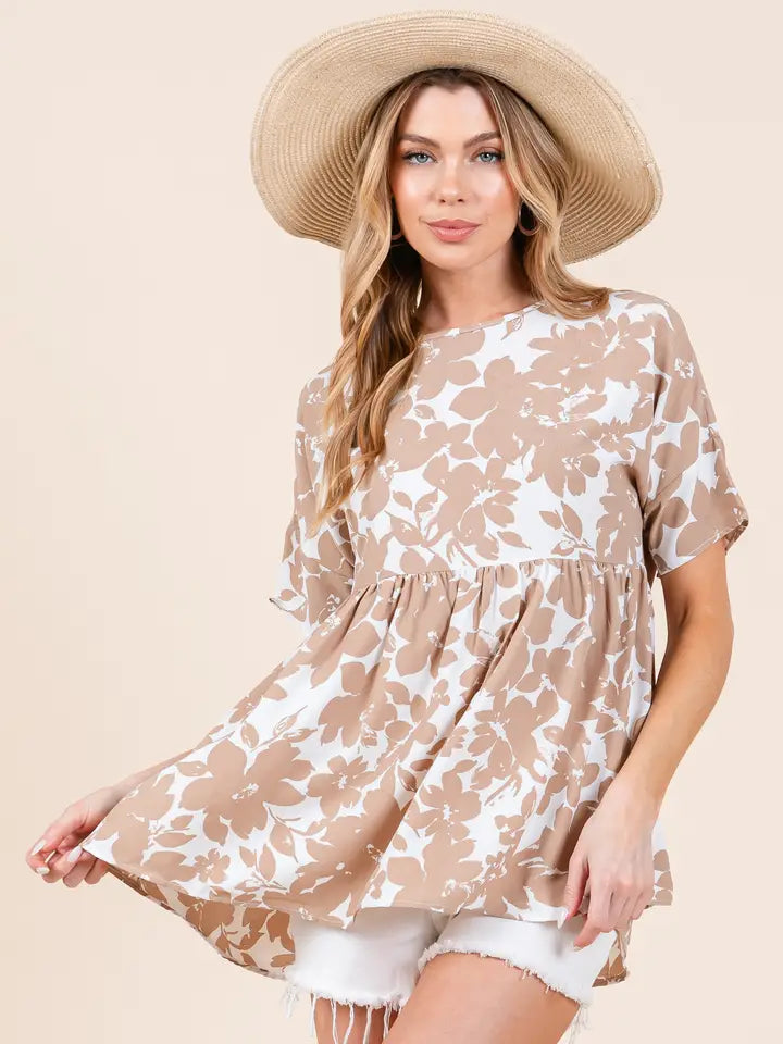 Floral Peplum Top