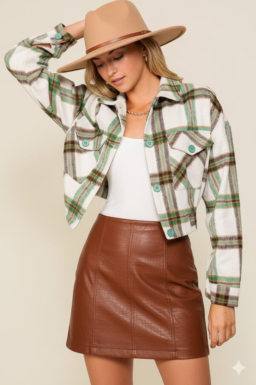 Fall Vibes Plaid Jacket