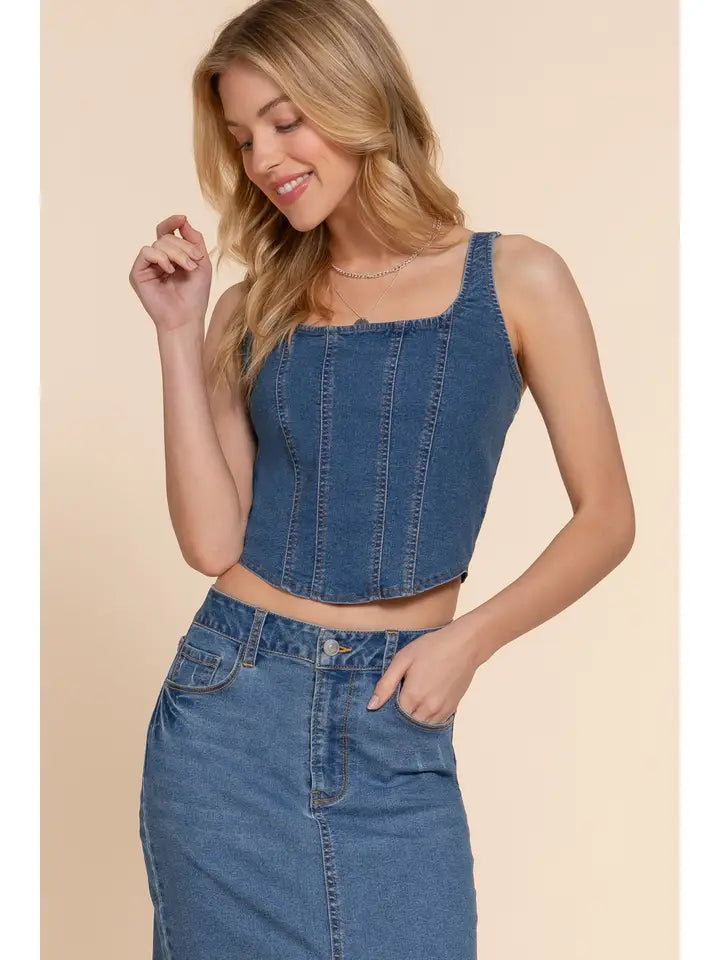 Denim Cami Top