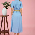 Belted Chambray