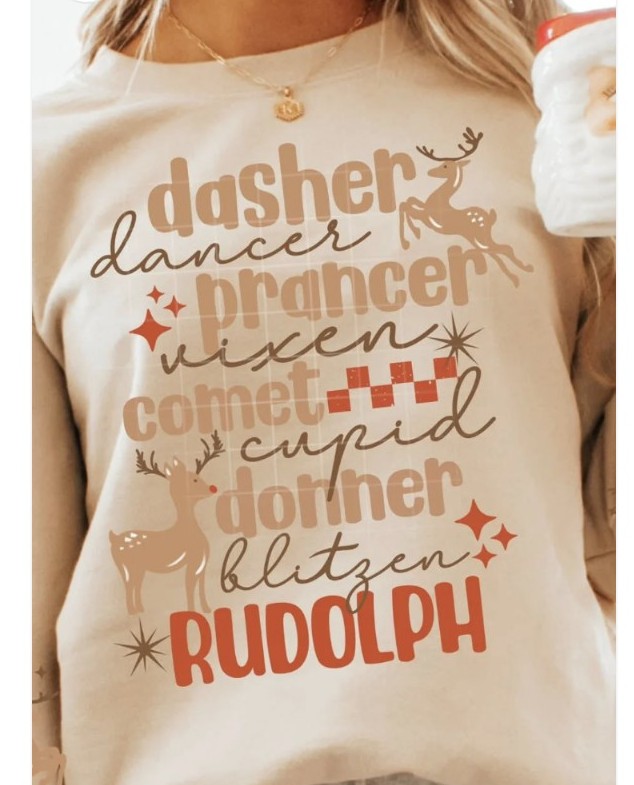 Dancer, Prancer and Vixen With Sleeve