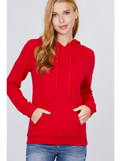 Red French Terry Hoodie