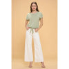 Aloe Scoop Neck Tie Top