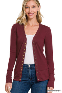 Blair's Burgandy Cardigan