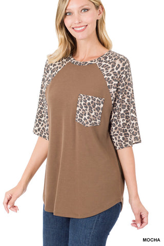 Letti's Leopard Raglan
