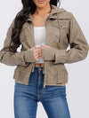 Hooded Pocket Zip Up Jacket