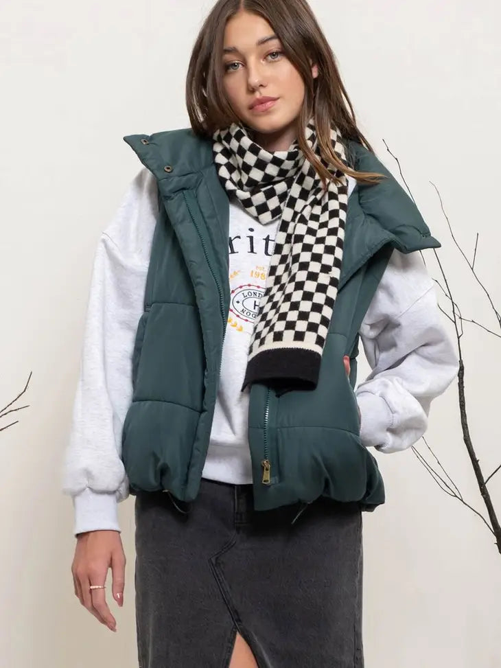 Hunter Green Puffer Vest