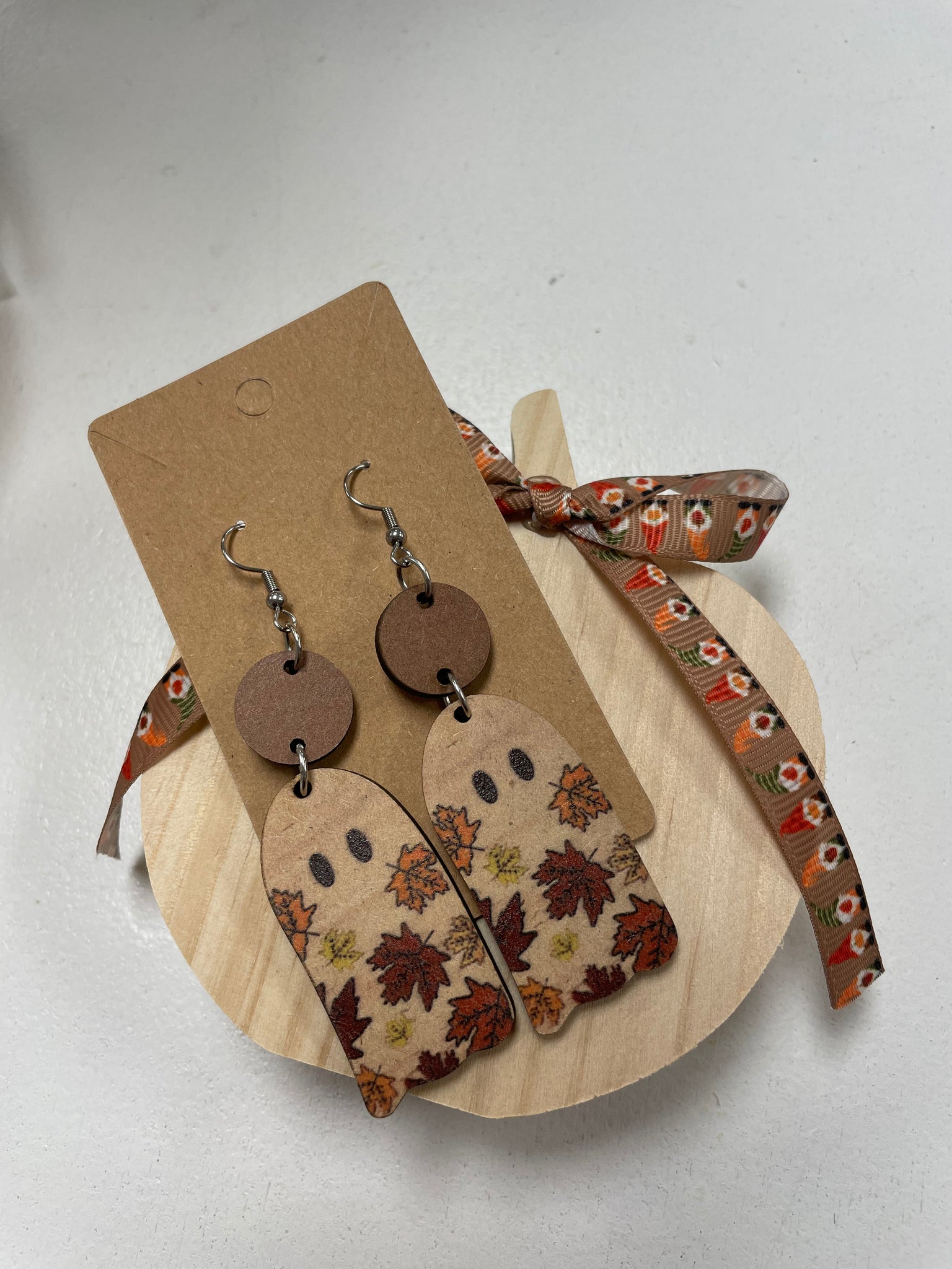 Leaf Ghost Earring