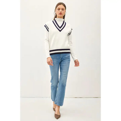 Varsity V-Neck Sweater Vest