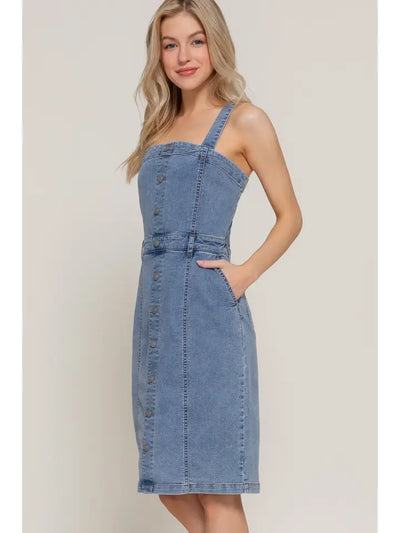 Carry Me Away Denim Dress