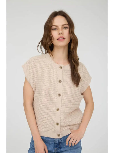 Button Down Cardigan Vest