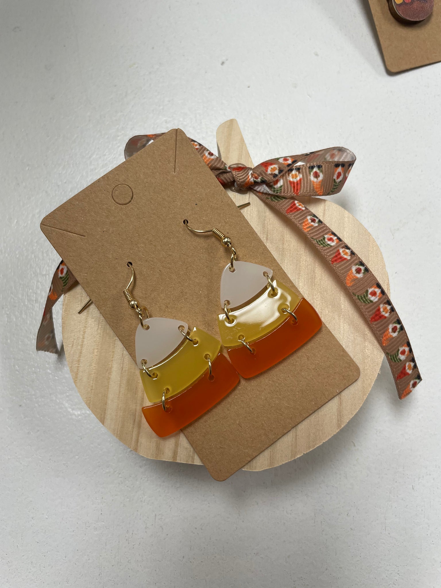 Candy Corn earrings