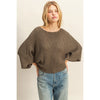 Olive Boat Neck Sweater