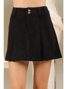 Corduroy Pleated Skirt