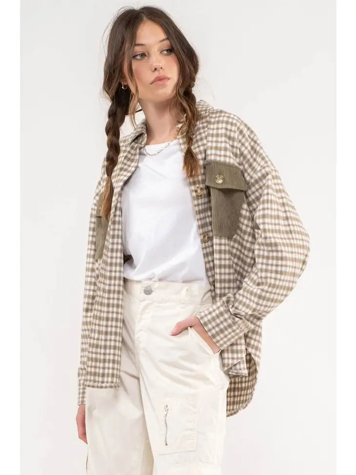 Relaxed Plaid Shacket