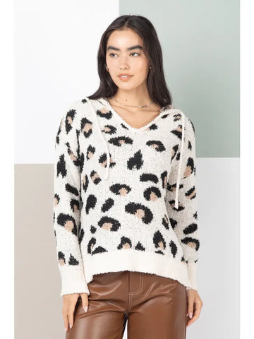 Leopard Print Soft Sweater