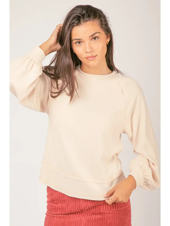 Casual Oversized Cutout Knit Top