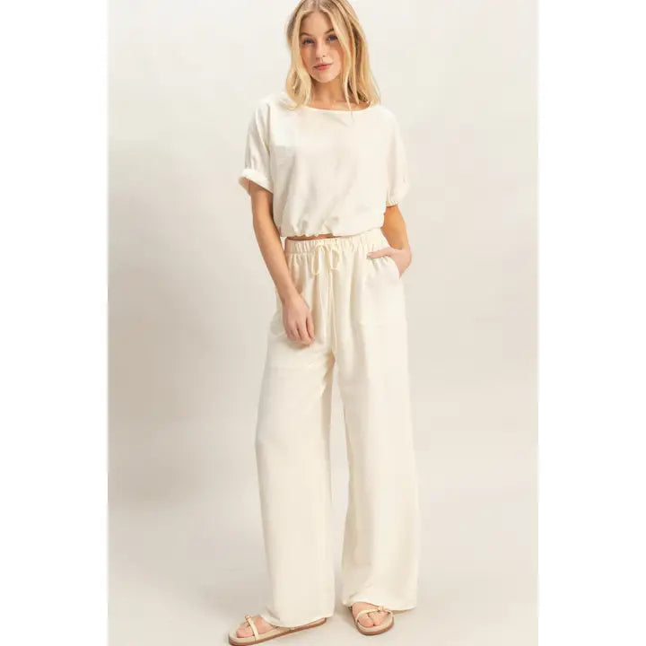 Textured Top/Pant Set