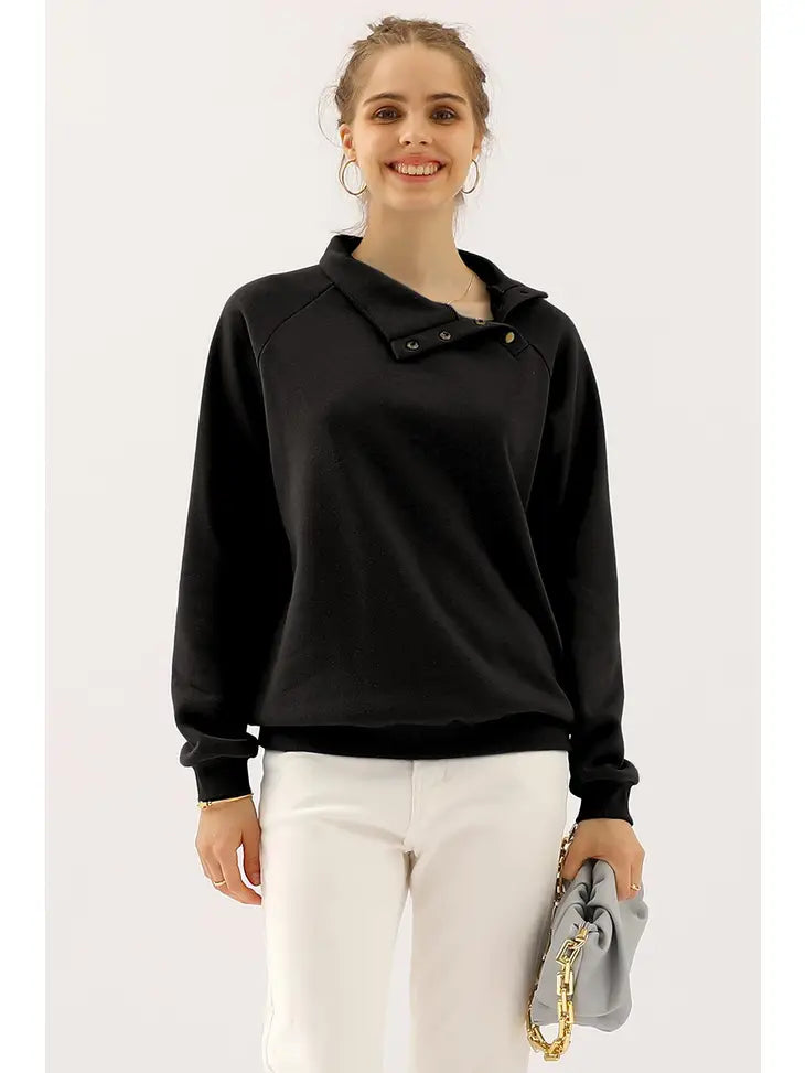 Button Me Up Sweatshirt