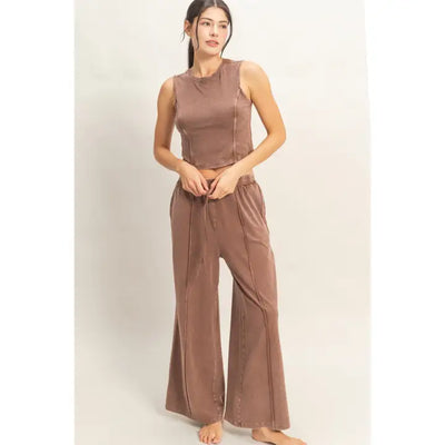 Coco Sleeveless Top/Wide Leg Set