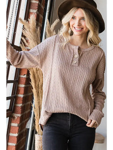 Charismatic Cable Knit Top