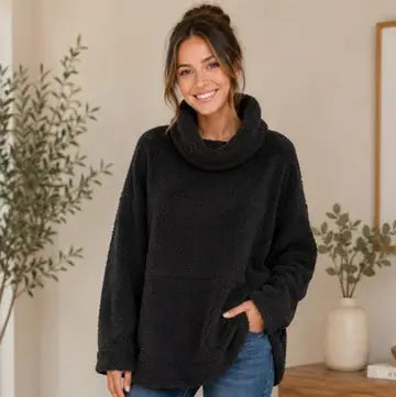 Black Pocket Sweater