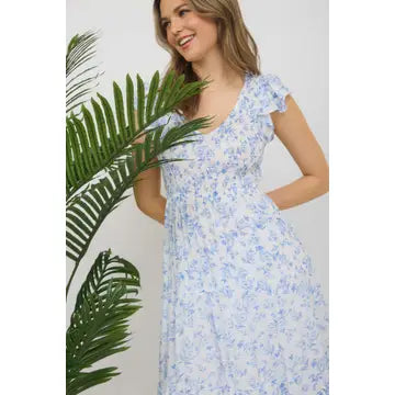 Blue Floral Dress