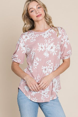 Pretty in Pink Puff Sleeve