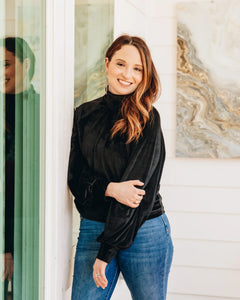 Love and Cherish Velvet Turtleneck