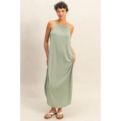 Halter Midi Dress