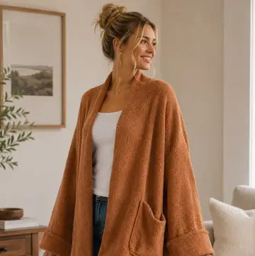Fleece Pocket Cardigan