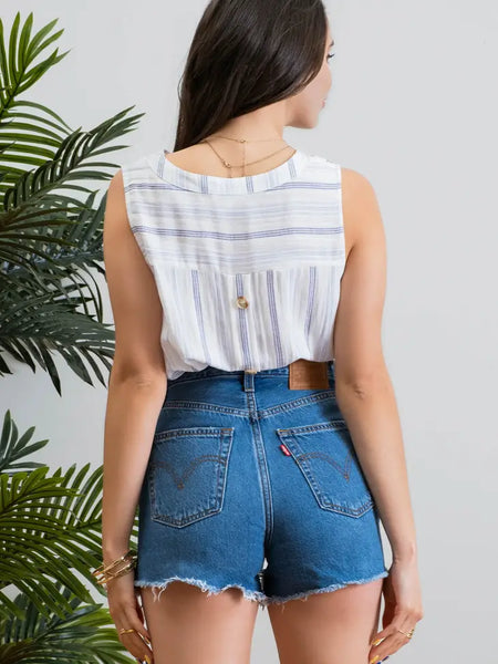 Hampton Stripe Sleeveless Top