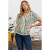 Ivory/Green Crochet Dolman