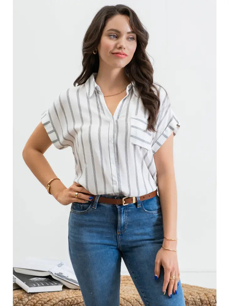 Roll Your Sleeves Top