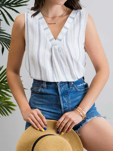 Hampton Stripe Sleeveless Top