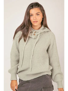 Oversized Balaclava Hooded Sweater