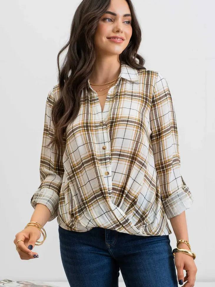 Daisy's Draped Sleeve Top