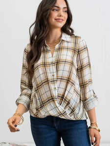 Daisy's Draped Sleeve Top