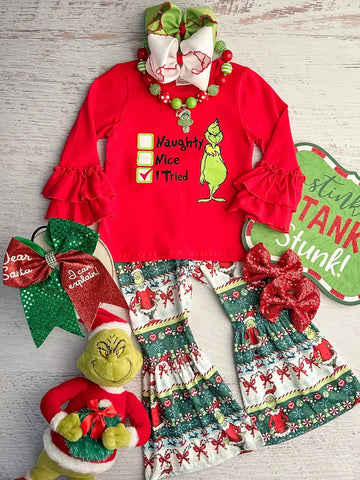 I Tried Grinch Bell Set