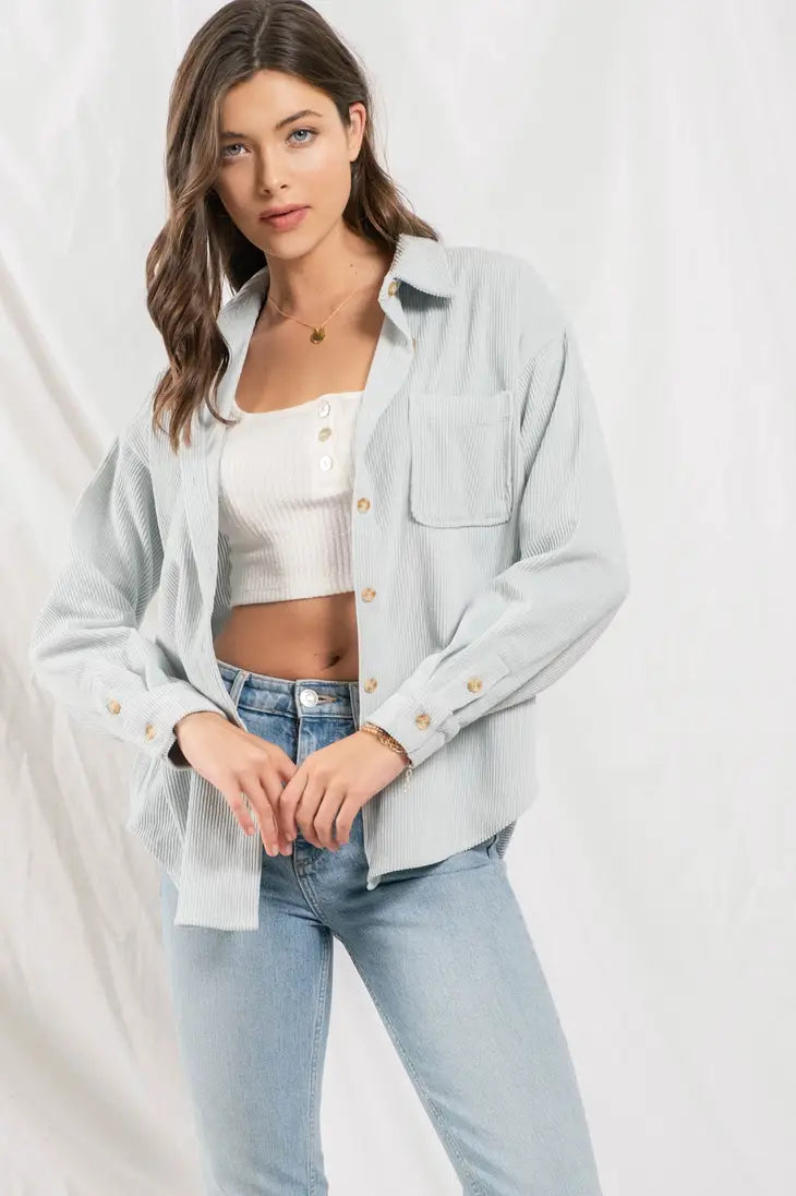 Seaside Button Up