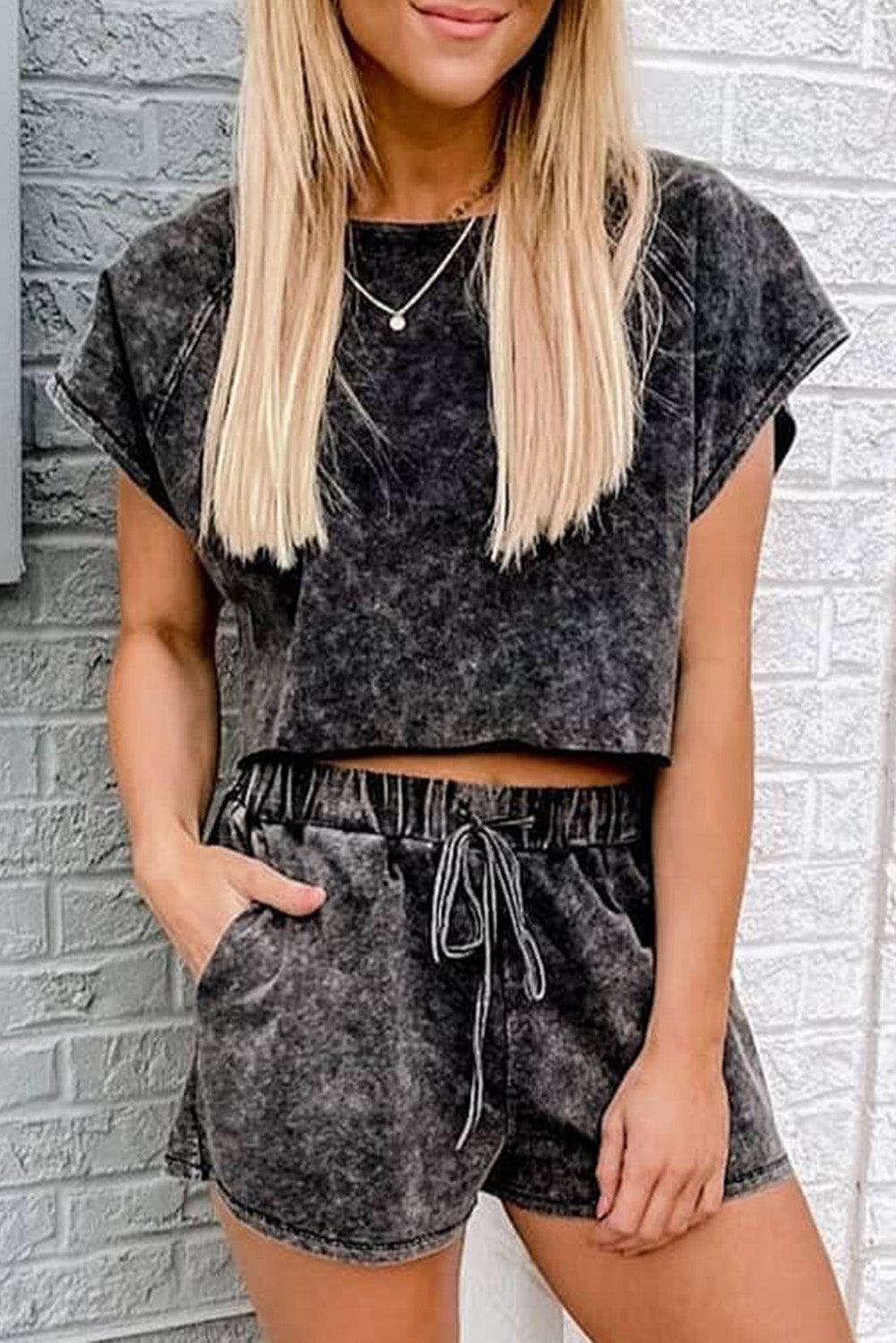 Acid Washed Lounge Set