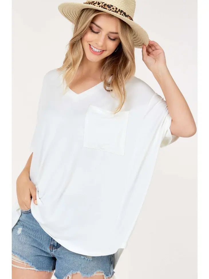 Olivia's Oversized Pocket Tee