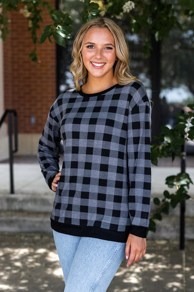 Plaid With Me Top