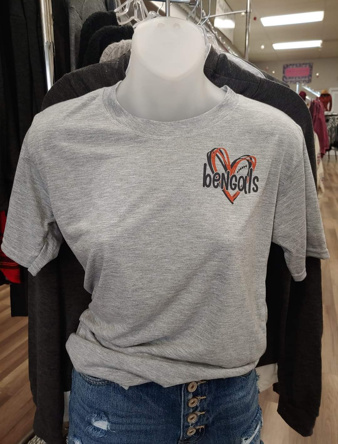 Heart Bengals Tee