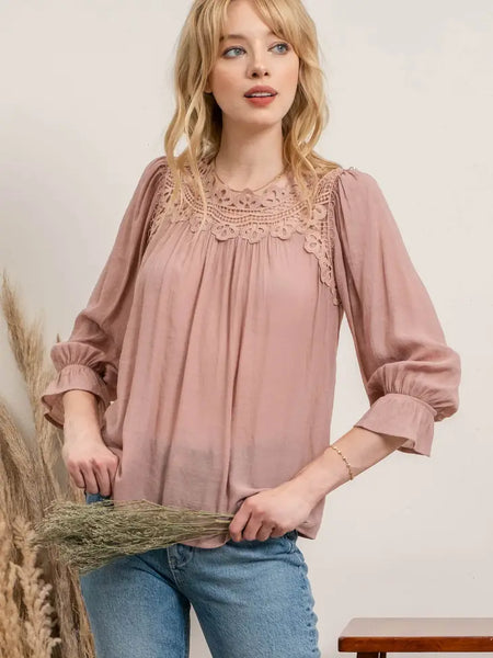 Gracefully Laced Top
