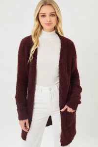 Popcorn Eyelash Cardigan