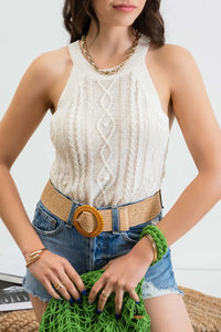 Claire's Cable Knit Top