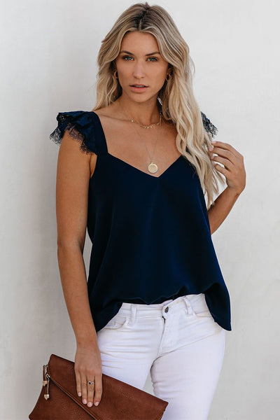 Flutter Lace Flowy Tank