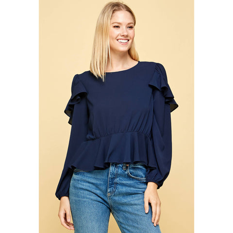 Preppy in Peplum top